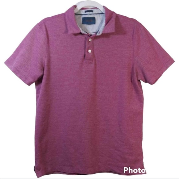 fairlane Other - Fairlane Men’s Robert Slim Fit Performance Pique Polo Shirt. Large. Magenta.